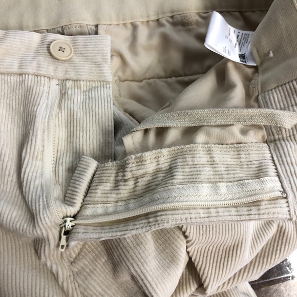 Uniqlo Womens Corduroy Wide Leg Pants Size S Beige Career Office Workwear - Picture 5 of 16